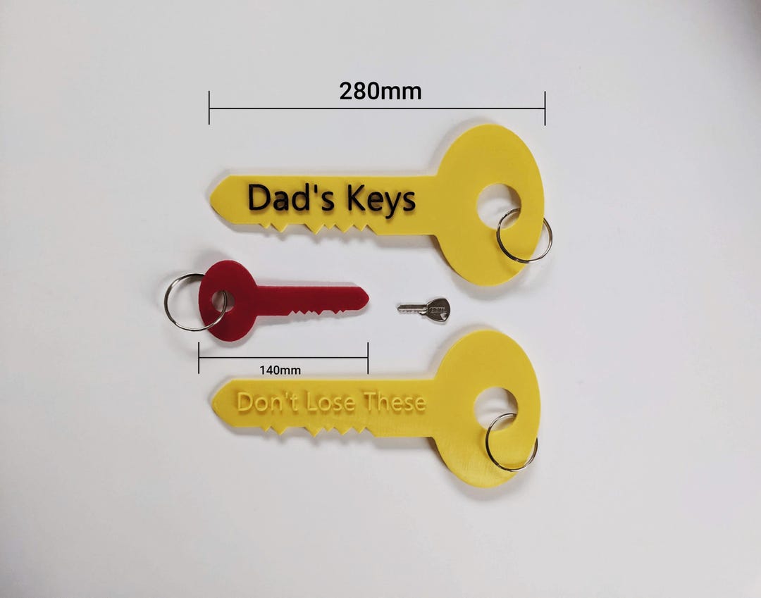 Personalized Giant Key Keyring: Novelty Oversized Key Finder - Etsy UK