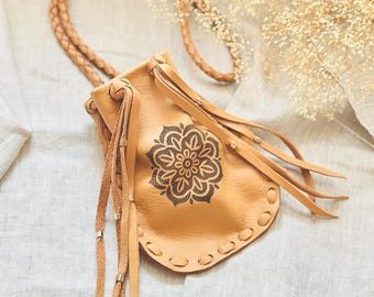 ビーズディアスキン フリンジメディシンバッグ フリンジ•メディスン