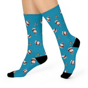 Dog Hariko Crew Socks for Cozy Comfort, Cute Gift for Cat Lovers, Everyday Wear, Birthday Present