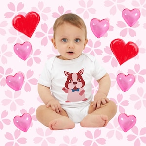 Adorable Dog-Themed Infant Onesie, Cute Baby Bodysuit, Pet Lover Gift, Toddler Outfit, Birthday Present, Animal Nursery Decor