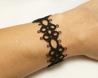 Tat jewelry Bracelet cuff -Grace made to order handmade lace gothic lace jewelry with many colors available