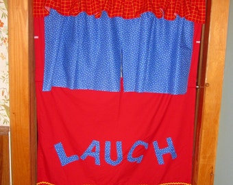 Portable Doorway Puppet Theater - Custom Made with Carrying Bag/ Hang in Any Doorway/ Puppet Show Stage