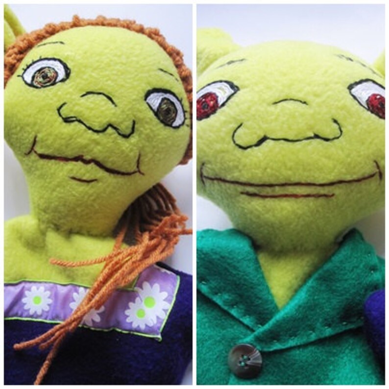 Shrek and Fiona Custom Hand Puppet Set Storybook Characters Etsy UK