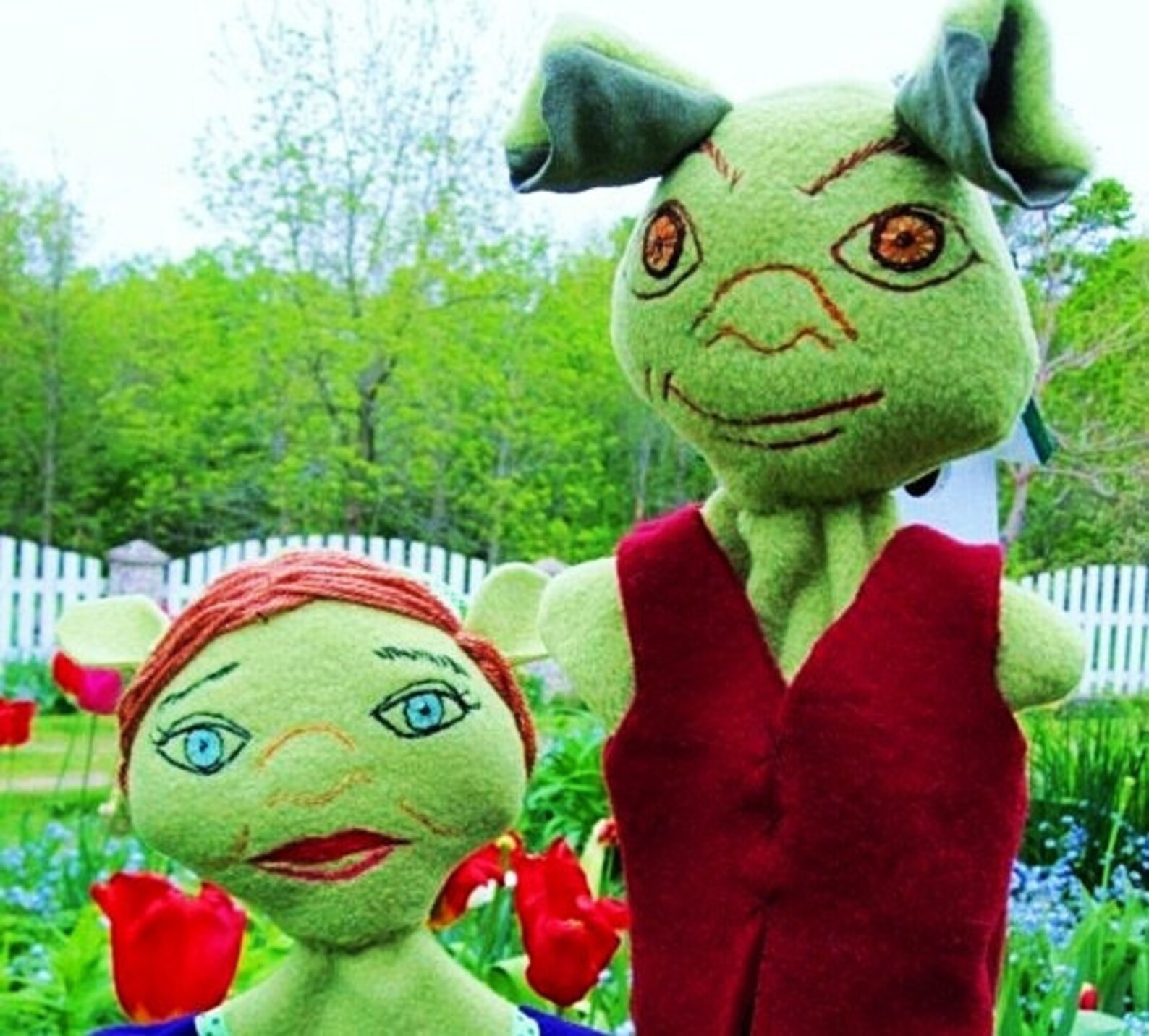Shrek and Fiona Custom Hand Puppet Set Storybook Characters Etsy UK