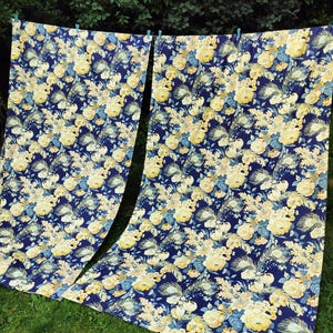 Vintage English Fabric Curtains 1980s Royal Pavilion Collection 220cms x 280cms