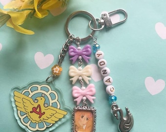 Candy Candy Symbols Key Chain Bag Purse Charm, Anime Manga 90s Retro Accessory, Japanese girl, Candy Candy lover, Fanatic, gift for my mom