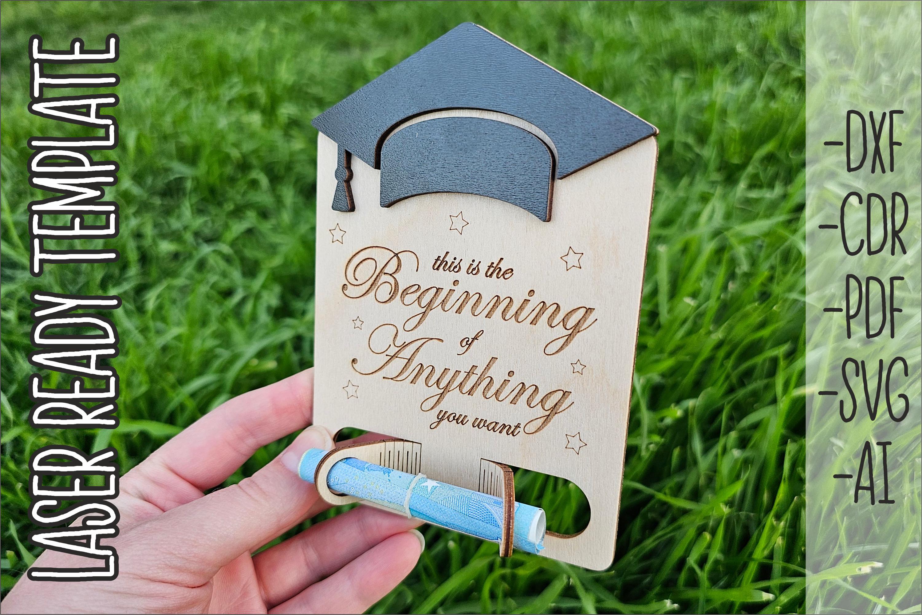Graduation Money Holder SVG Laser Cut File | Gift Card Holder ...