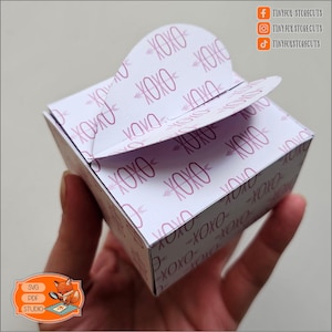 Saint-Valentin boîte svg, svg de coffrets cadeaux, coffret cadeau amour, modèle de boîte de la Saint-Valentin, boîte de papier de la Saint-Valentin svg, svg dxf png