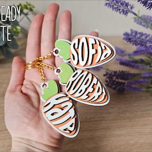 Personalisierte Osterkarotten Schlüsselanhänger - Laser Cut Datei - Digitales Produkt