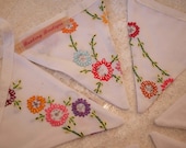 Small Vintage Tablecloth Bunting