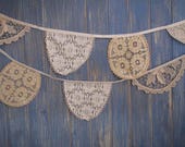 Vintage Doily Bunting