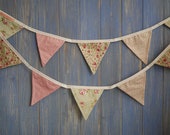 Small Classic Bunting // Kids Bunting // Cotton Bunting // Floral Bunting // Wedding Decor // Party Bunting // Handmade Bunting // Garland