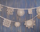 Vintage Doily Bunting