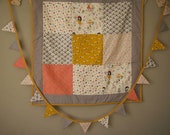 Handmade Baby Quilt And Matching Bunting Set