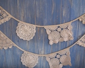 Vintage Doily Bunting