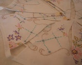 Vintage Tablecloth Bunting