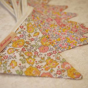 Liberty Floral Bunting 2m Long | Handmade Tana Lawn Fabric | Nursery Decor | Wedding & Baby Shower Decoration | Housewarming Gift image 4