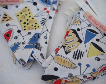 Vintage Fabric Party Bunting - 3m Long