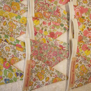 Liberty Floral Bunting 2m Long | Handmade Tana Lawn Fabric | Nursery Decor | Wedding & Baby Shower Decoration | Housewarming Gift image 5