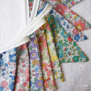 Bandierine per feste in giardino Betsy Liberty Tana - 3 m di lunghezza