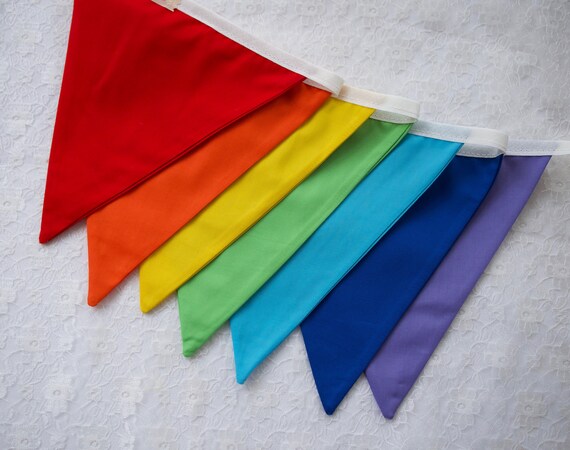 Handmade Crochet Rainbow Bunting 2.5m Thank You NHS Window Handmade Crochet Rainbow Bunting 2.5m Thank You NHS Window