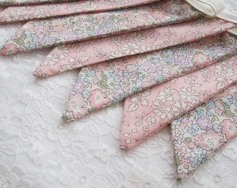 Pink Liberty Floral Bunting - 3m Long