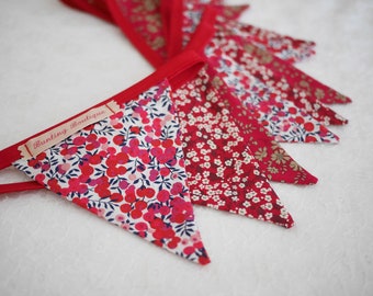 Liberty Red Tana Lawn Bunting - 3m Long