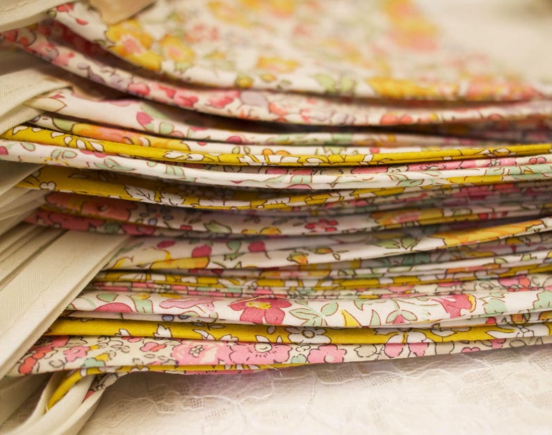 Liberty Floral Bunting 2m Long | Handmade Tana Lawn Fabric | Nursery Decor | Wedding & Baby Shower Decoration | Housewarming Gift image 6