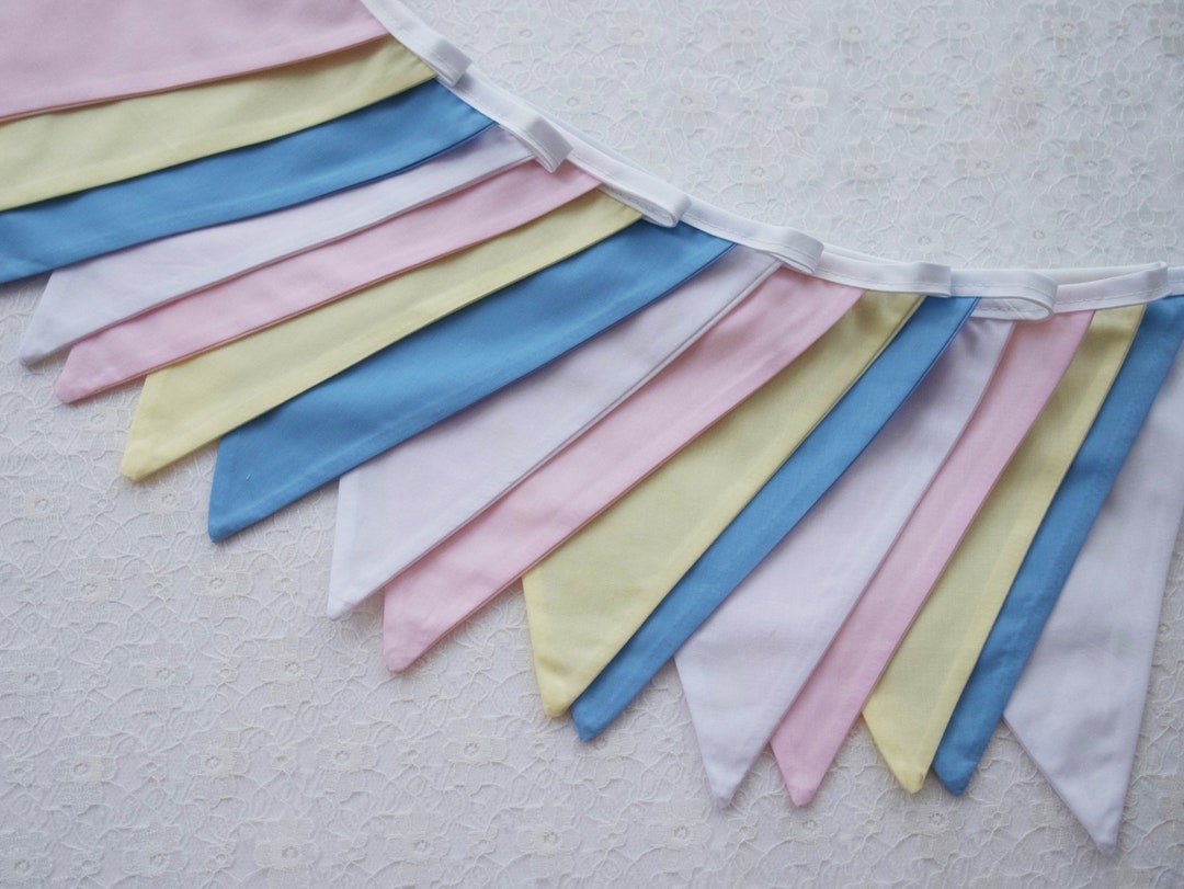 Wedding Downton Abbey Pastel Bunting 5m Long Etsy