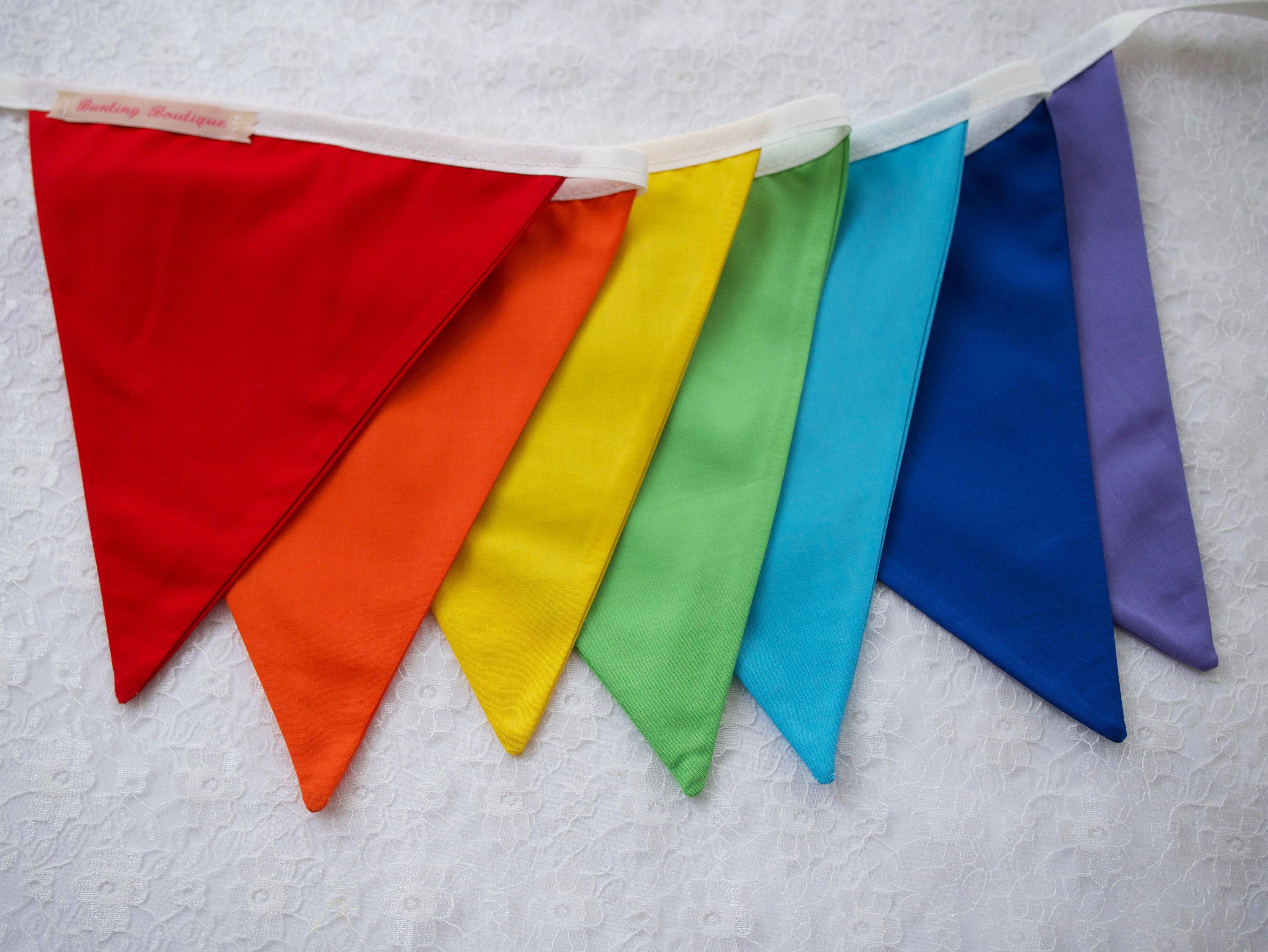 Handmade Crochet Rainbow Bunting 2.5m Thank You NHS Window Handmade Crochet Rainbow Bunting 2.5m Thank You NHS Window