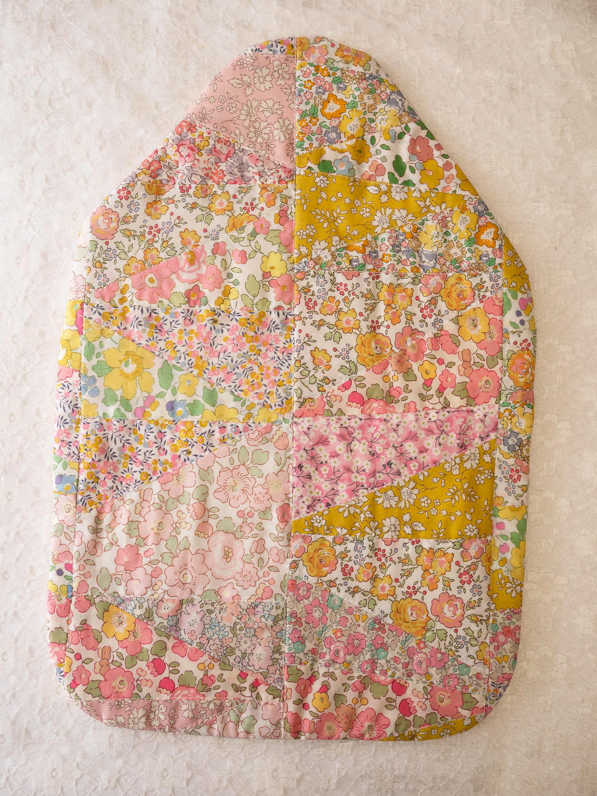 Handmade Liberty Fabric Hot Water Bottle Cover Quilted Floral Cotton UK Made