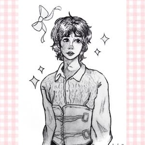 Beomgyu TXT Coquette Art Print