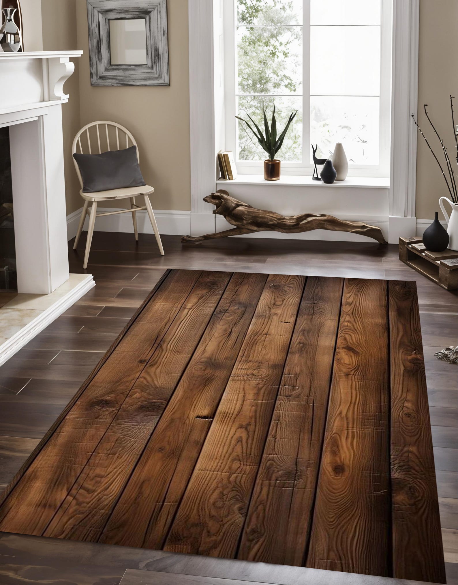 Wood Pattern Rug,parquet Pattern Rug,floor Rug,natural Decor,bohemian ...