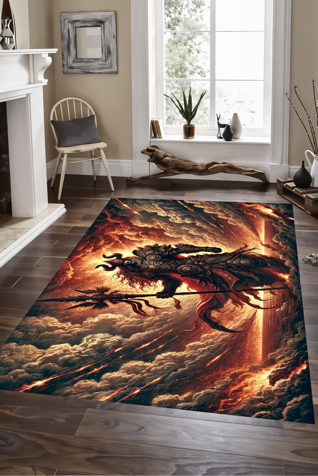 Armageddon Rug Fantastic Rugs,sword Pattern Rug,warrior Themed Rug,chaos Pattern Rug ...