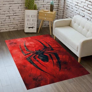Spinnennetz, Spiderman Teppich, Superheld, Comic Cartoon Figur, Erstaunlicher Teppich, Roter Teppich, Teppiche Für Kinderzimmer, Teenagerzimmer Dekor, Geschenk Für Geburtstag CM341