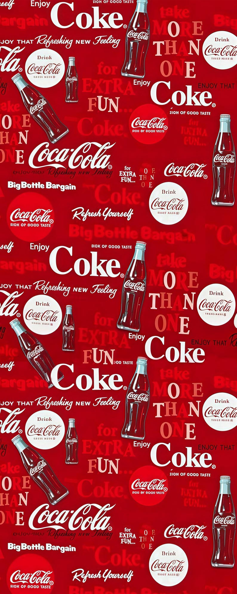 Coca-cola Rug: Pop Art Kitchen Decor - Etsy