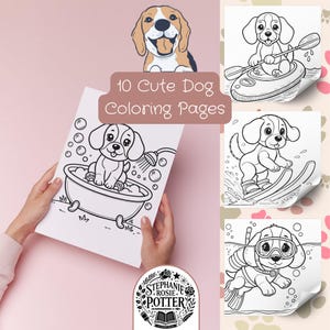 Pagine da colorare stampabili di cani e animali per bambini, adulti e anziani: attività divertenti, rilassanti e creative per tutte le età