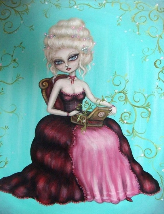 SECRETS Victorian Big Eye Gothic GICLEE PRINT by Nina Friday - Etsy