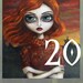 Reviewed by Anonymous reviewed big eye gothic lowbrow Nina Friday Art  2013 wall hanging flip CALENDAR