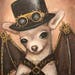 Jennifer reviewed NACHO the Amazing Flying Dog Steampunk lowbrow print by NINA FRIDAY