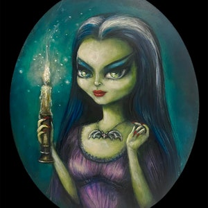 LILY Munster with candle giclee print