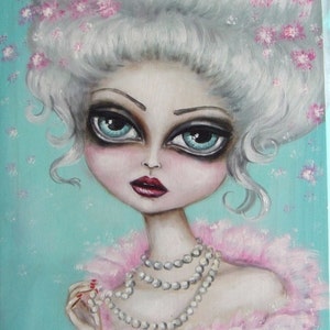 INFATUATION big eye victorian fairy gothic  limited edition print