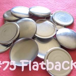 Flat Back Cover Buttons 
