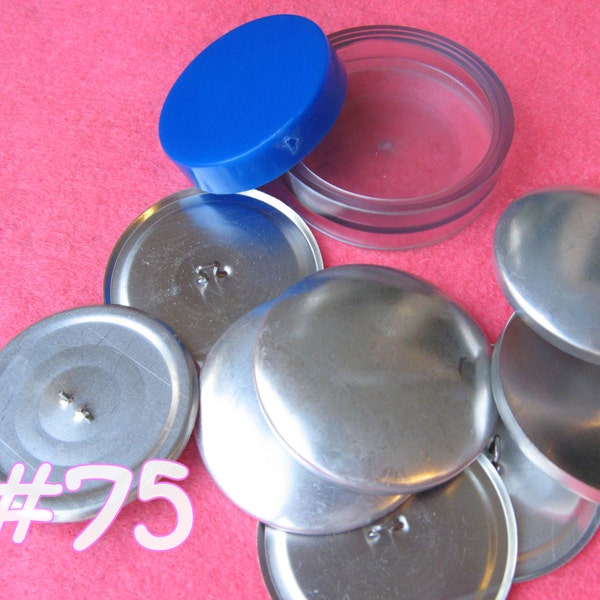 Kit Per Rivestire Bottoni Fai-Da-Te Maxant - Taglia 60 (3,8 Cm) Per Cucito E Fai Da Te