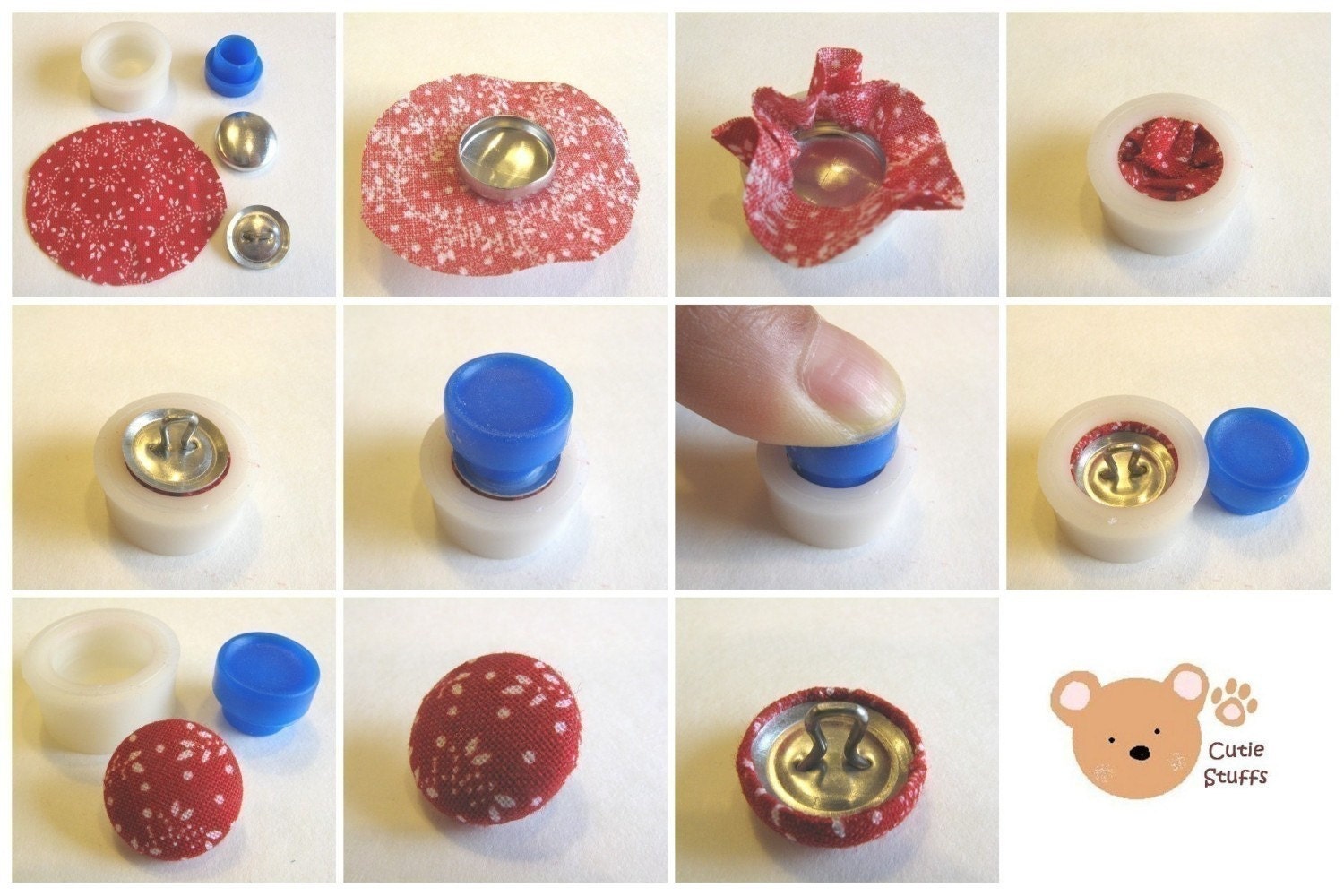 Cover Button Kit 5/8 inch Size 24 starter kit tool loop Etsy