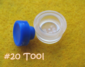 Cover Button Assembly Tool - Size 20 (1/2") diy notion button supplies rubber hand press non machinery