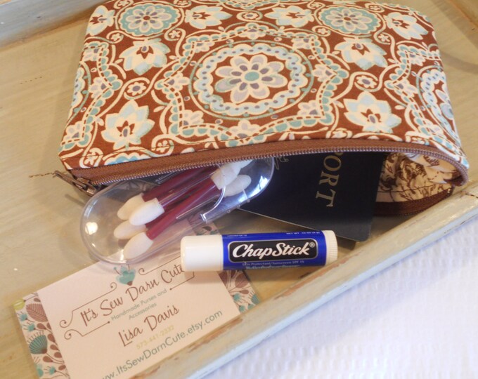 Padded ZIPPER Pouch...large Etsy