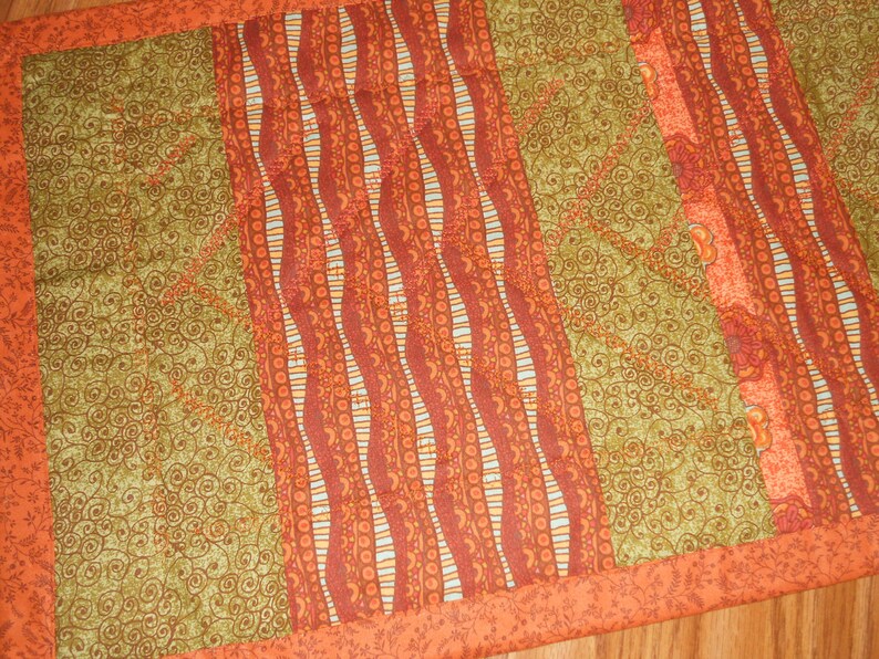 Quilted Table Runner in French Bread or Etsy