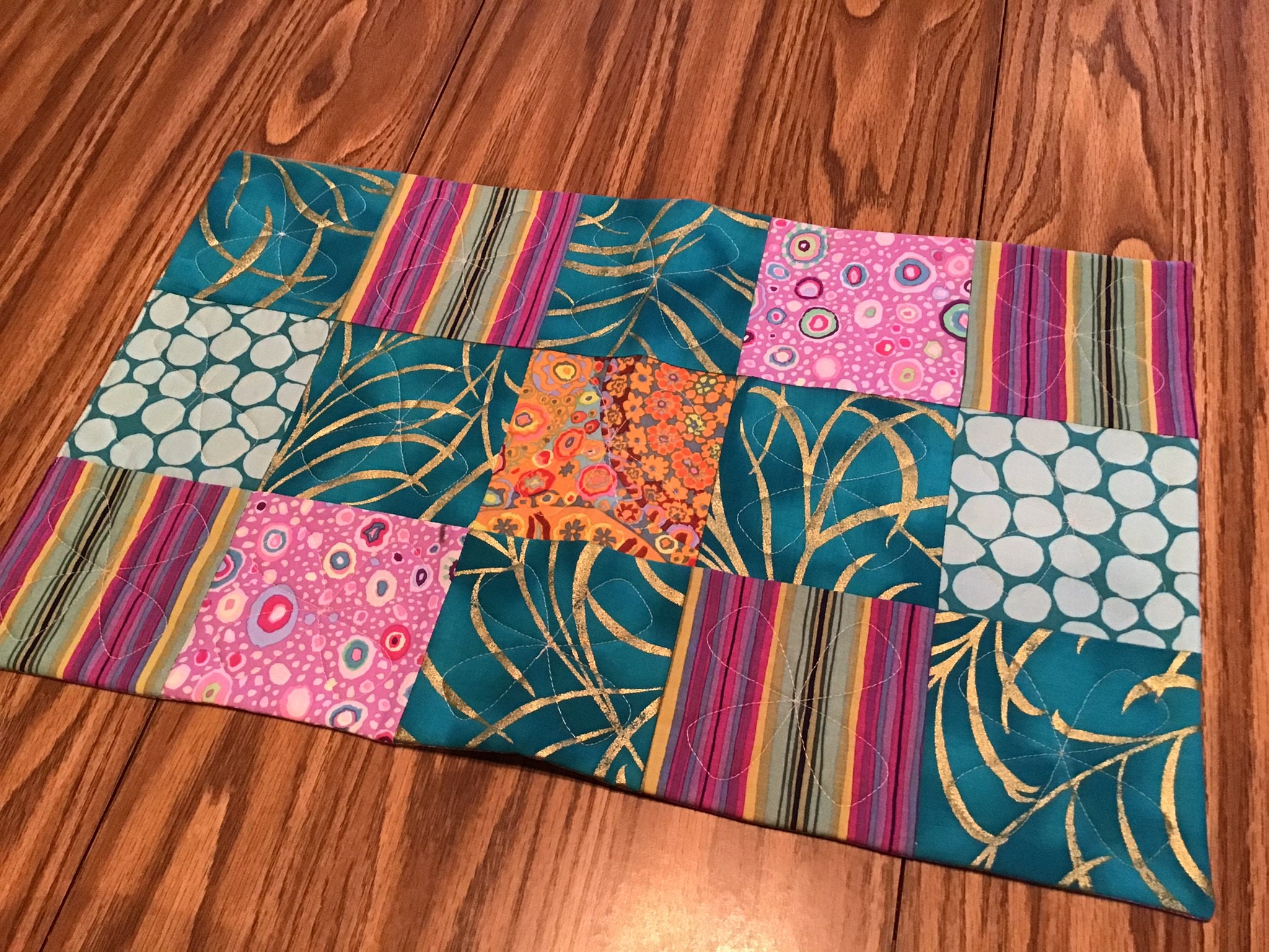 Quilted Table Runner...Hot Pad Etsy