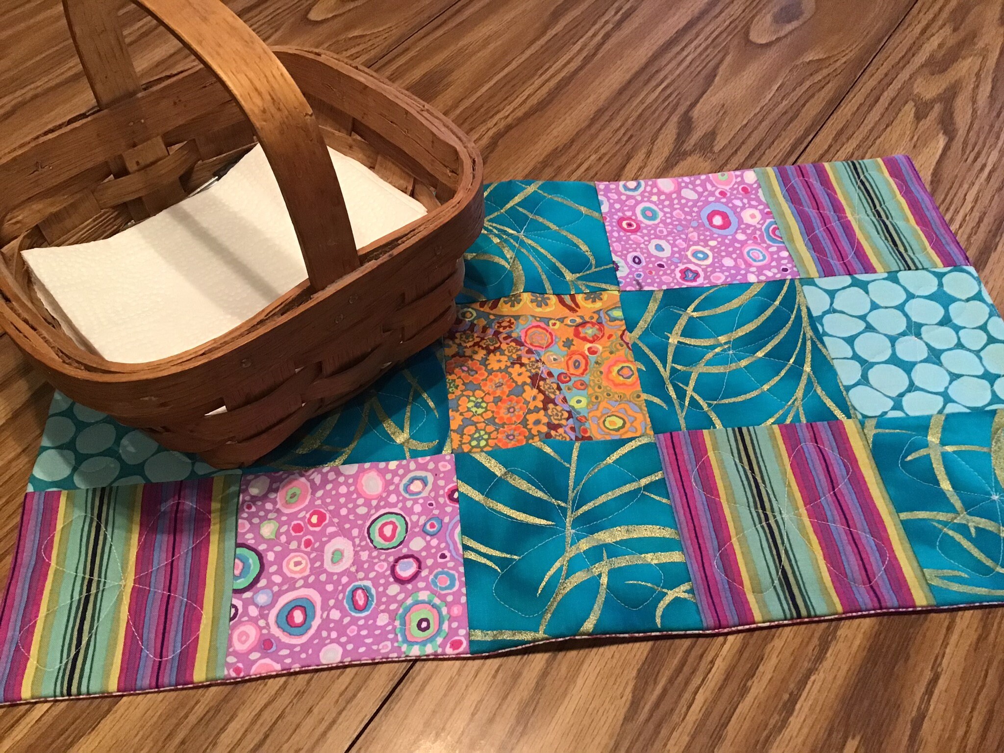 Quilted Table Runner...Hot Pad Etsy